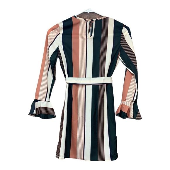 Sz9Y SHEIN Striped Long Sleeve Dress - Picture 3 of 6